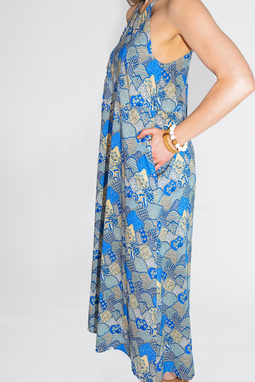 Dunes Halter Dress - Coastal Brahmin
