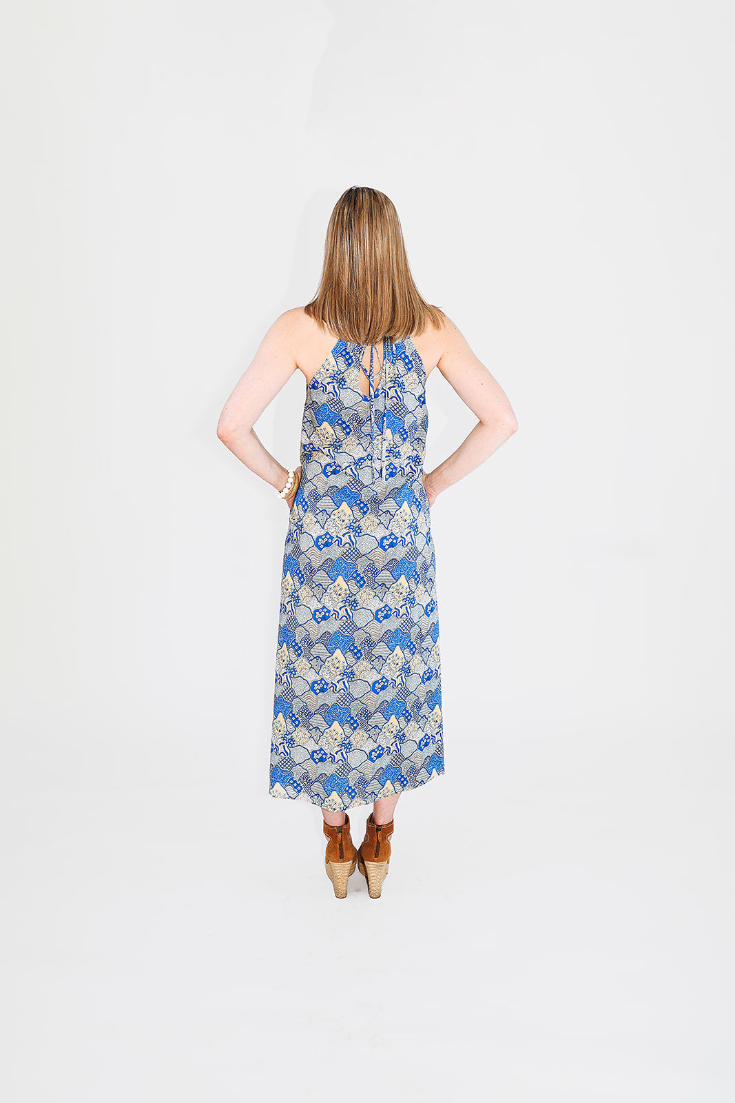 Dunes Halter Dress - Coastal Brahmin