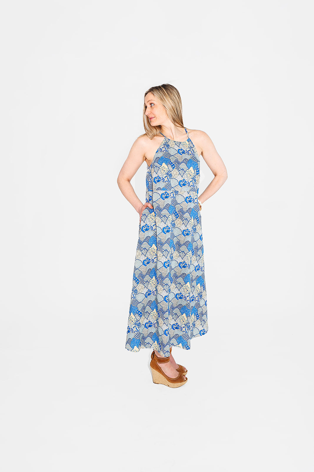Dunes Halter Dress - Coastal Brahmin