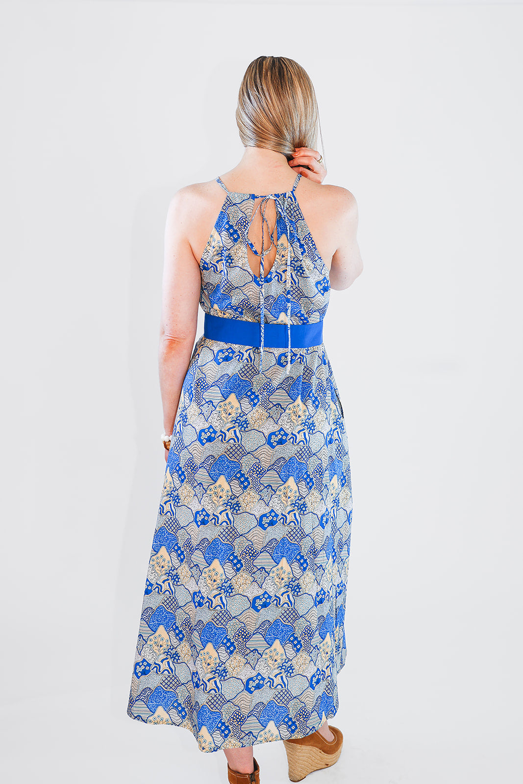 Dunes Halter Dress - Coastal Brahmin