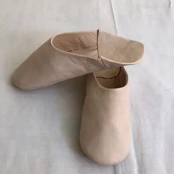 Womens Moroccan Leather Babouche Slippers