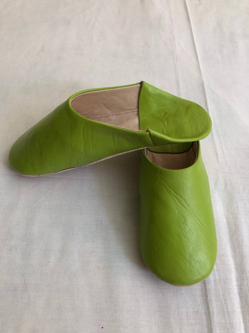 Womens Moroccan Leather Babouche Slippers - Coastal Brahmin