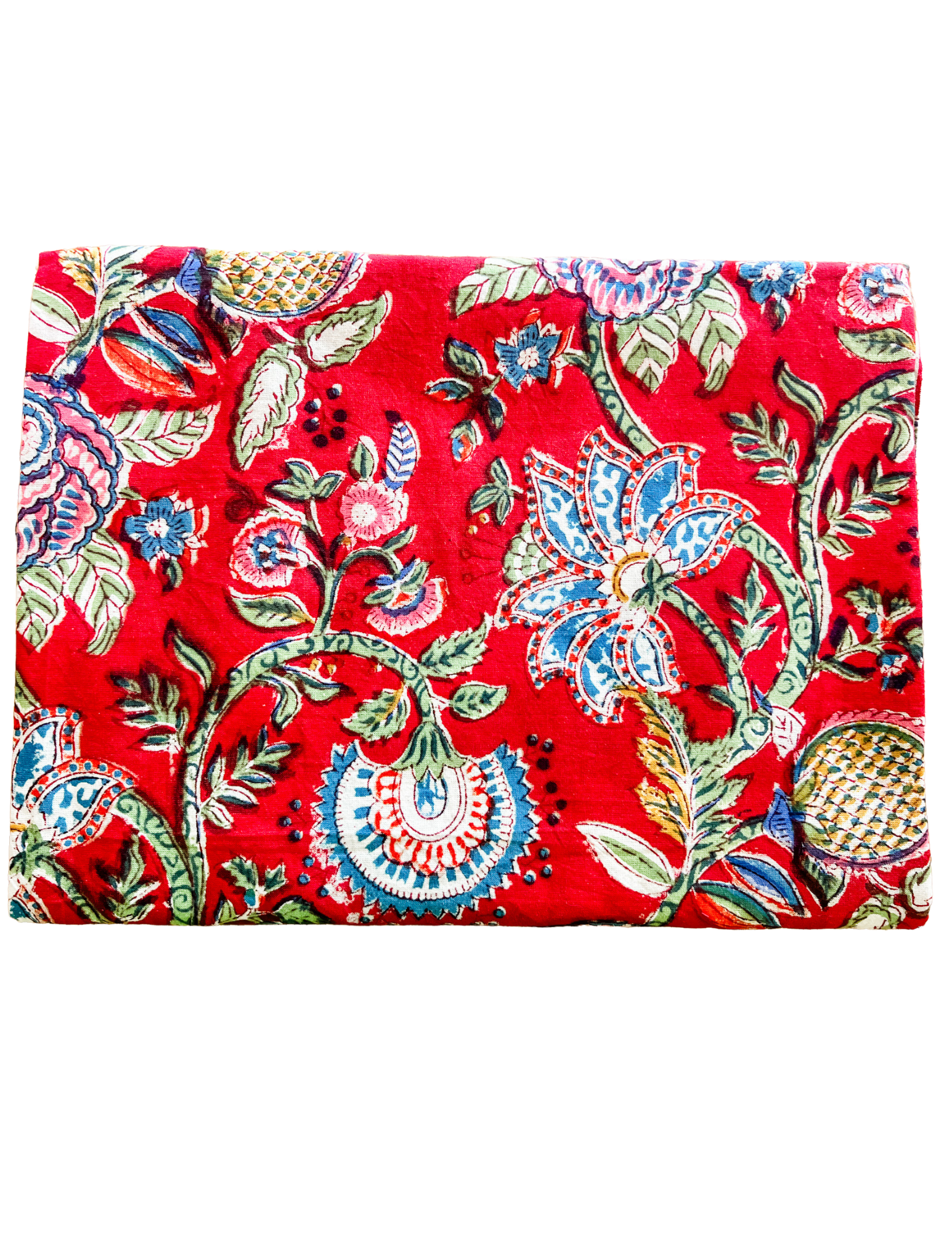 Red Floral Tablecloth