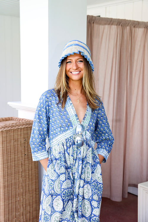 Coastal Blues Kaftan - Coastal Brahmin