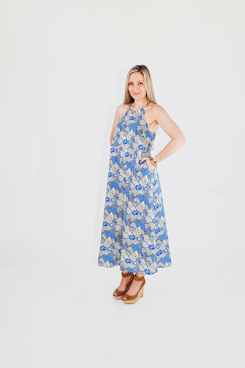 Dunes Halter Dress - Coastal Brahmin