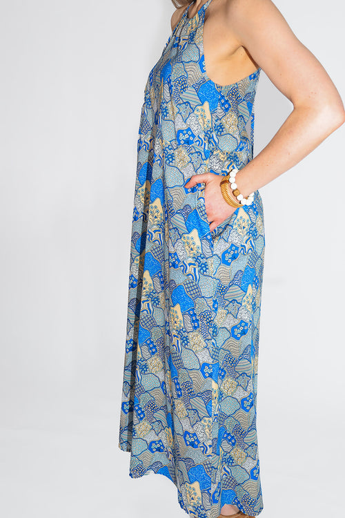 Dunes Halter Dress - Coastal Brahmin