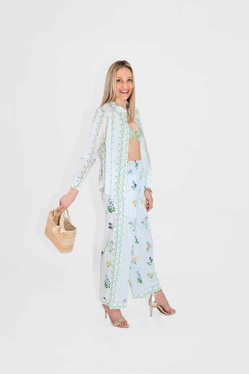 Tide & Bloom Blouse - Coastal Brahmin