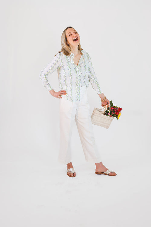 Tide & Bloom Blouse - Coastal Brahmin