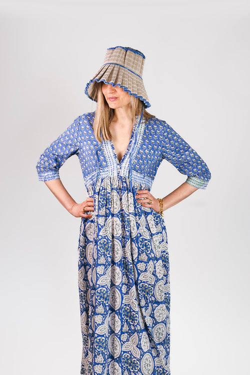 Coastal Blues Kaftan - Coastal Brahmin