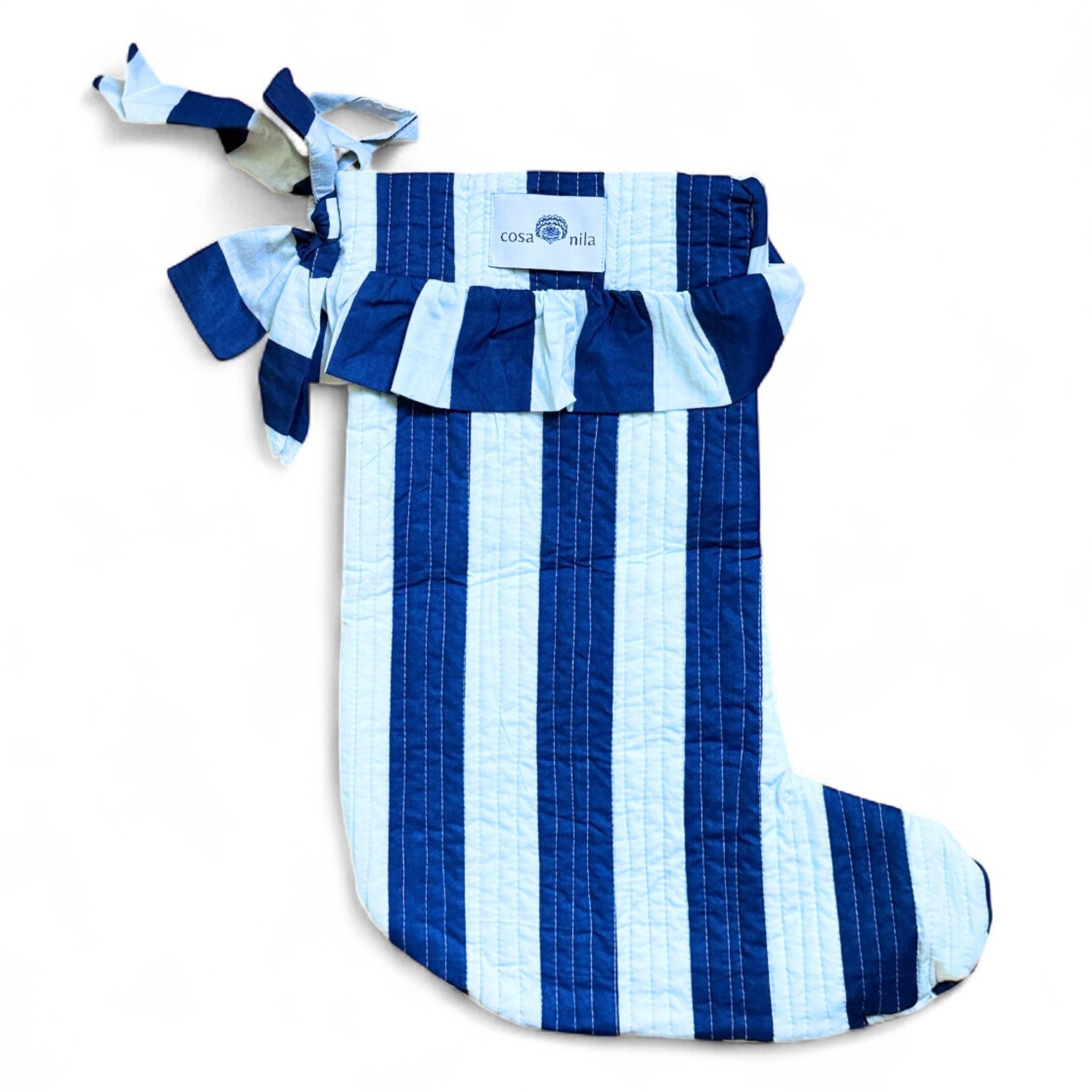 Blue and White Striped