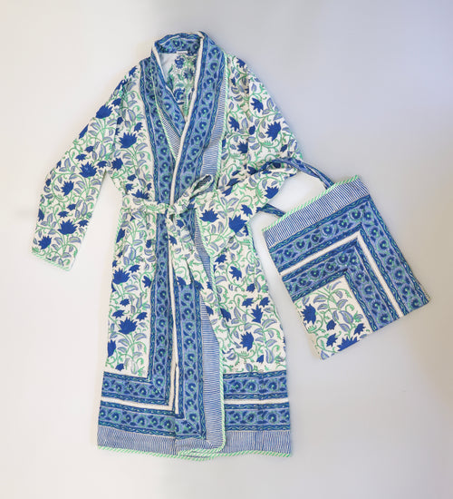 Cosanila Signature Quilted, Reversible Robe