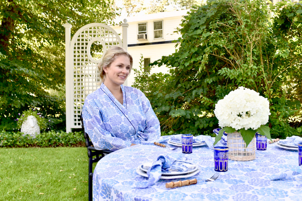 Chatham Hydrangea Tablecloth - Coastal Brahmin