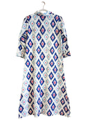 The Jackie Ikat Shirt Dress - Coastal Brahmin