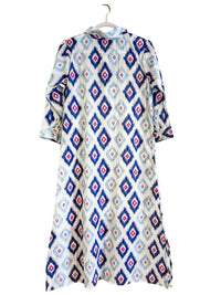 The Jackie Ikat Shirt Dress - Coastal Brahmin