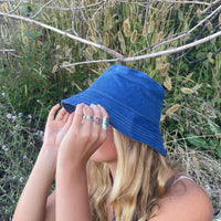 Corduroy Bucket Hat - Pacific Blue