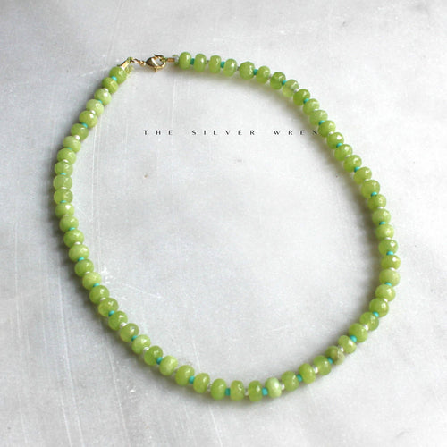 Islands Stone Candy Beaded Necklace, Trendy Colorful Beads