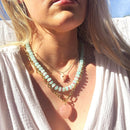 Islands Stone Candy Beaded Necklace, Trendy Colorful Beads