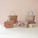 Mini Woven Pouch with Wristlet and Embroidered Lobster – Artisan Wristlet