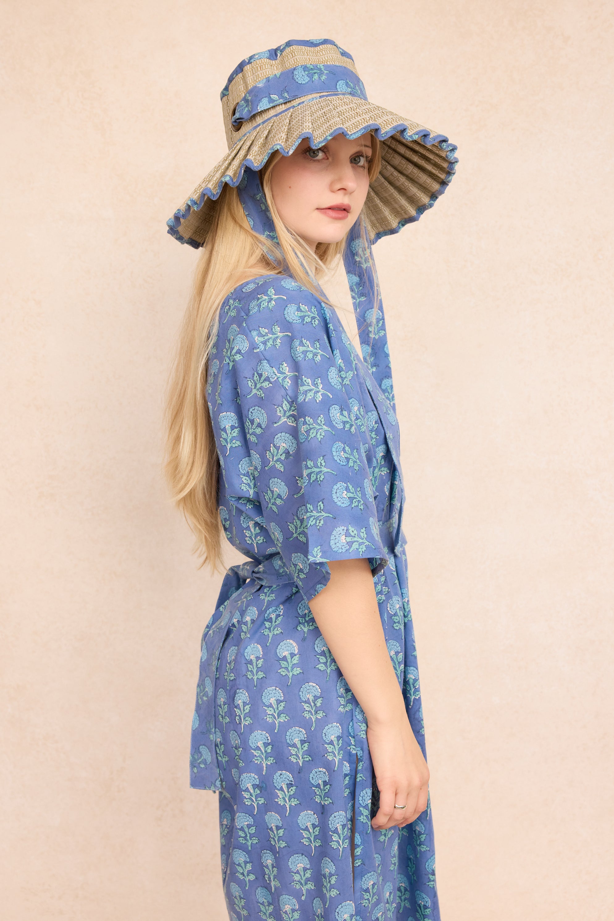 Lorna Murray x Coastal Brahmin Seven Seas Pleated Hat