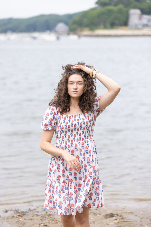 Coastal Bohemian Mini Dress