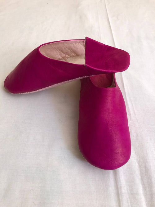 Womens Moroccan Leather Babouche Slippers - Coastal Brahmin